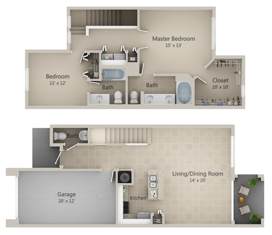 2D Floor Plan for The Phoenix