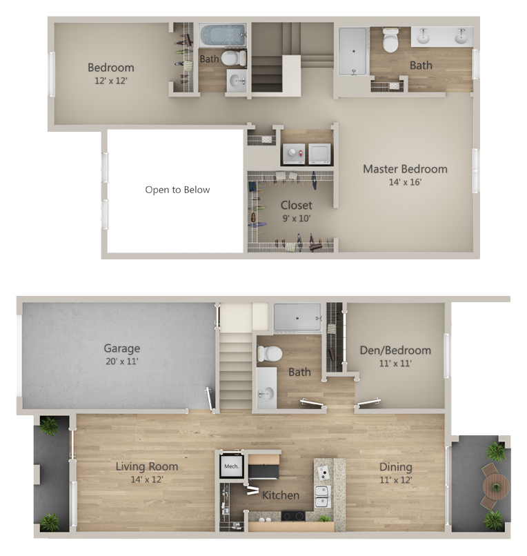 2D Floor Plan for The Sable
